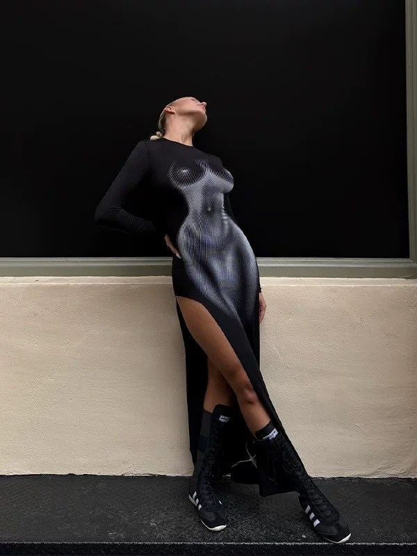 облегающее платье,женское длинное облегающее платье с длинным рукавом,женское облегающее платье с длинным рукавом,облегающее длинное платье с 3d принтом