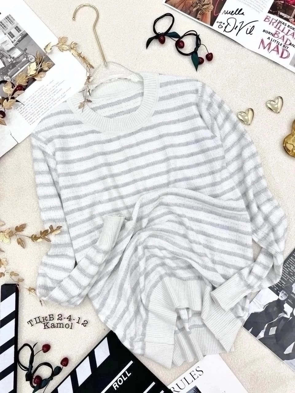 джемпер в полоску,свитер джемпер,трикотажный джемпер,свитер,кофта в полоску