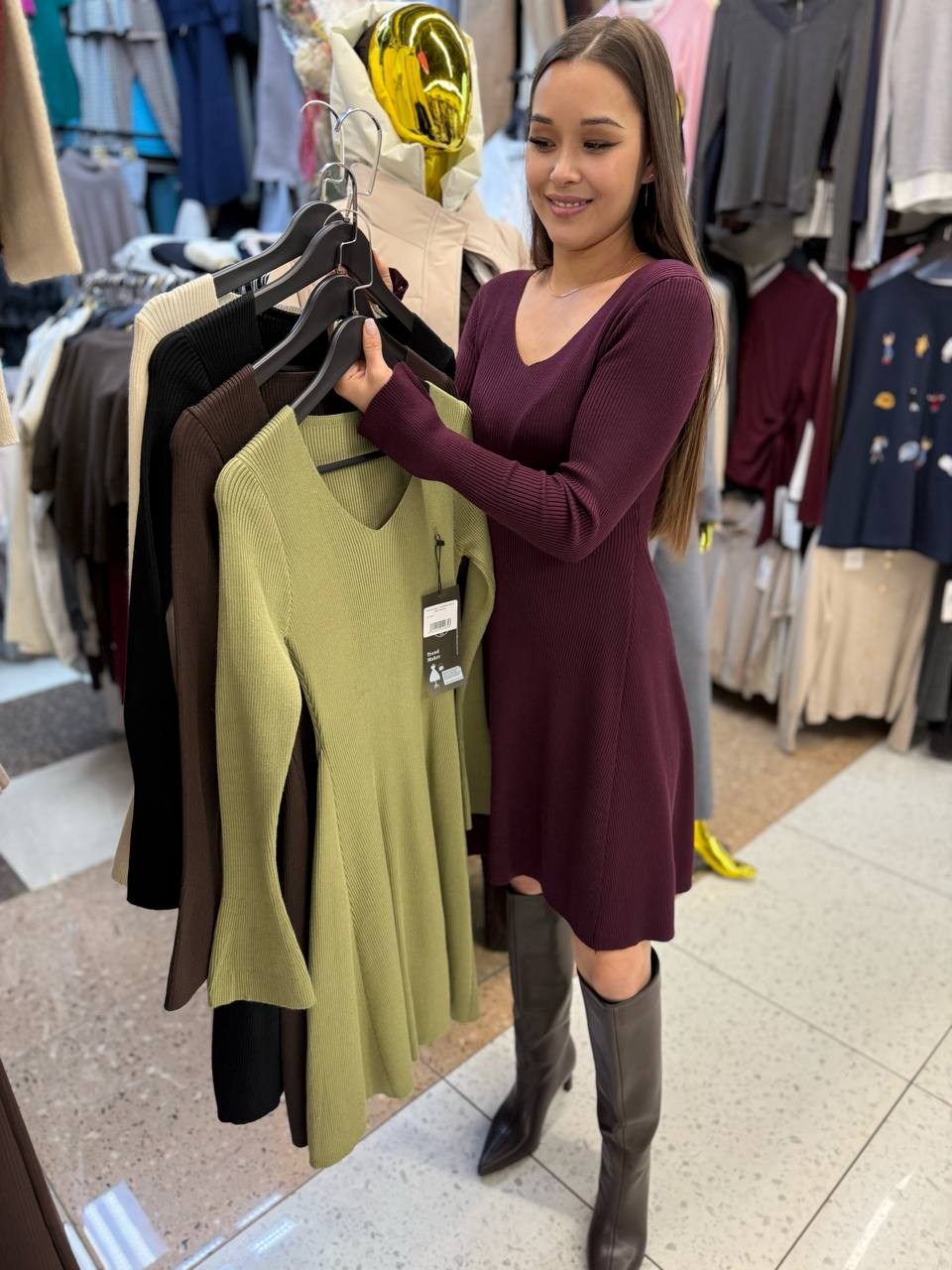 вязаное платье,стильное платье,женское платье,платье,трикотажные платья для женщин