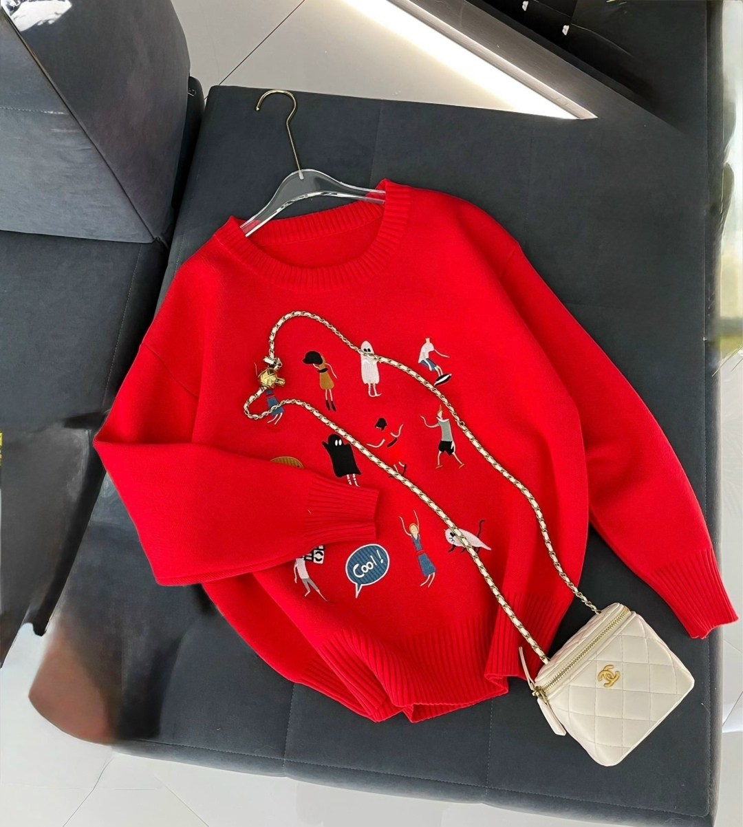 нежный свитер с собачками beststyle 540151261,свитшот женская,модные свитшоты,свитер с вышивкой,женская кофта