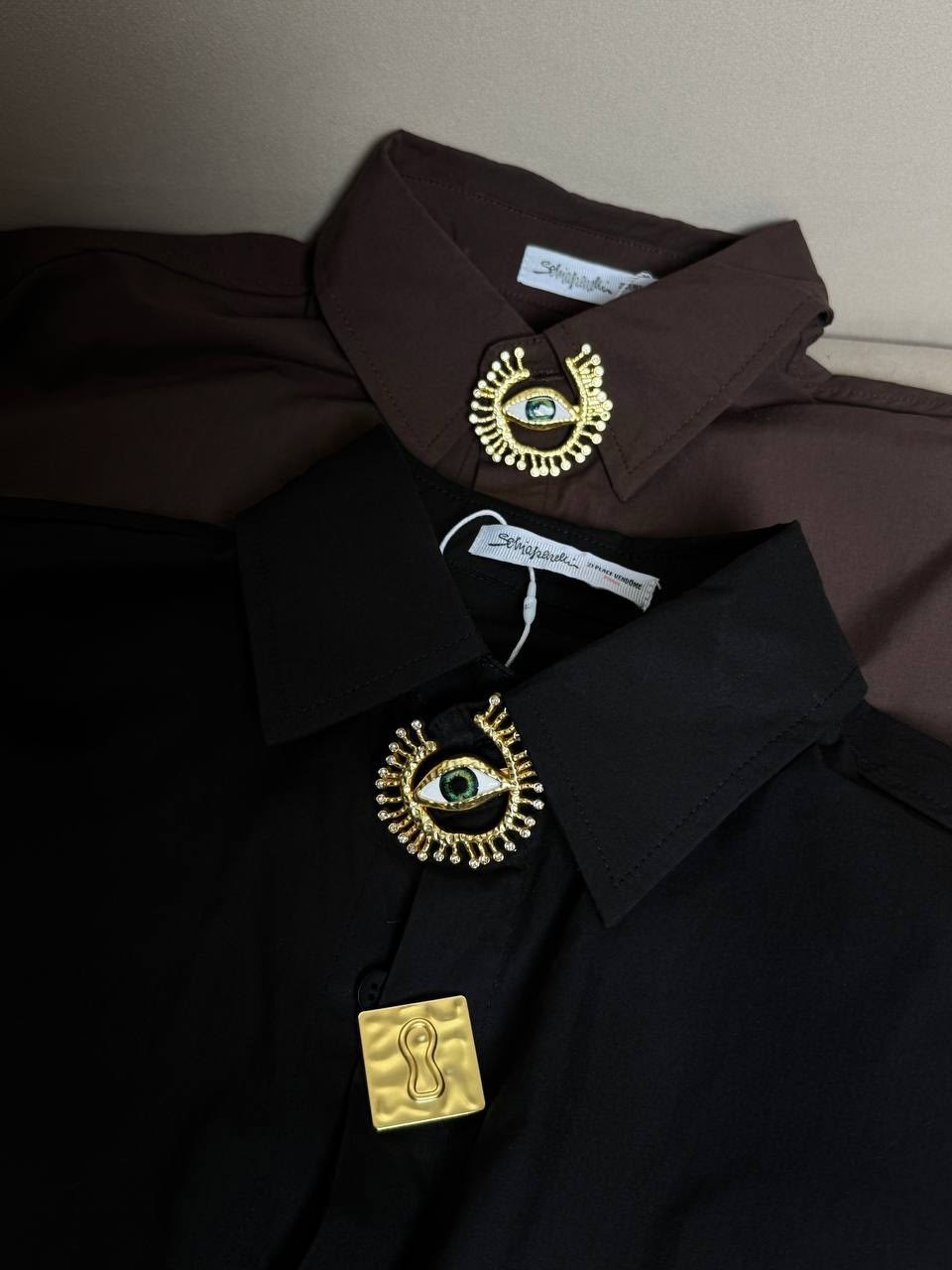 рубашка женская,рубашка в стиле олд мани schiaparelli cool casual wear,коричневая рубашка женская,рубашка,коричневая рубашка