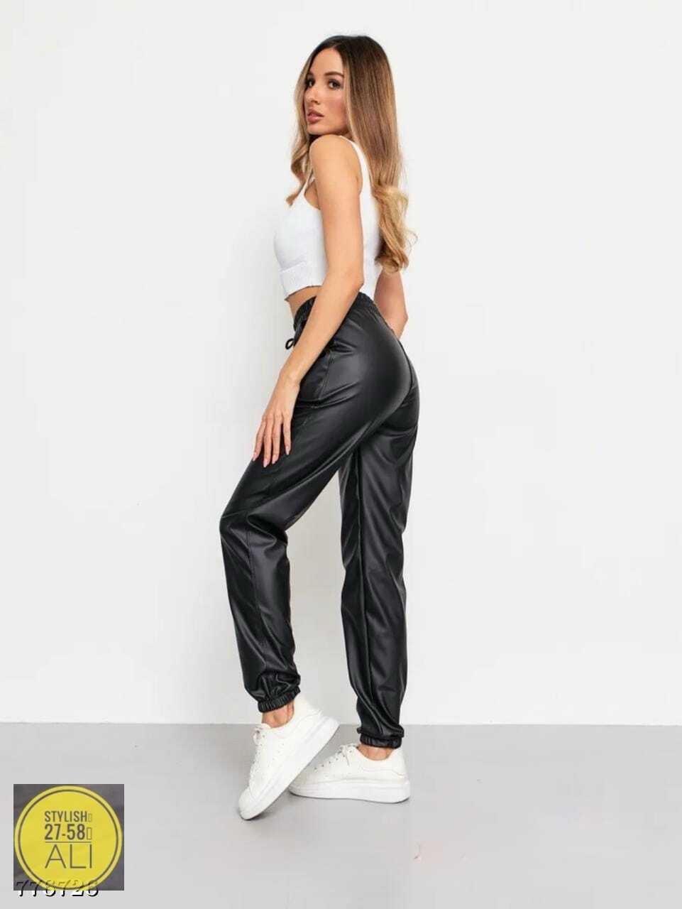 брюки кожаные джоггеры утепленные fatya,брюки кожаные джоггеры fatya,брюки кожаные,брюки кожаные джоггеры,штаны кожаные