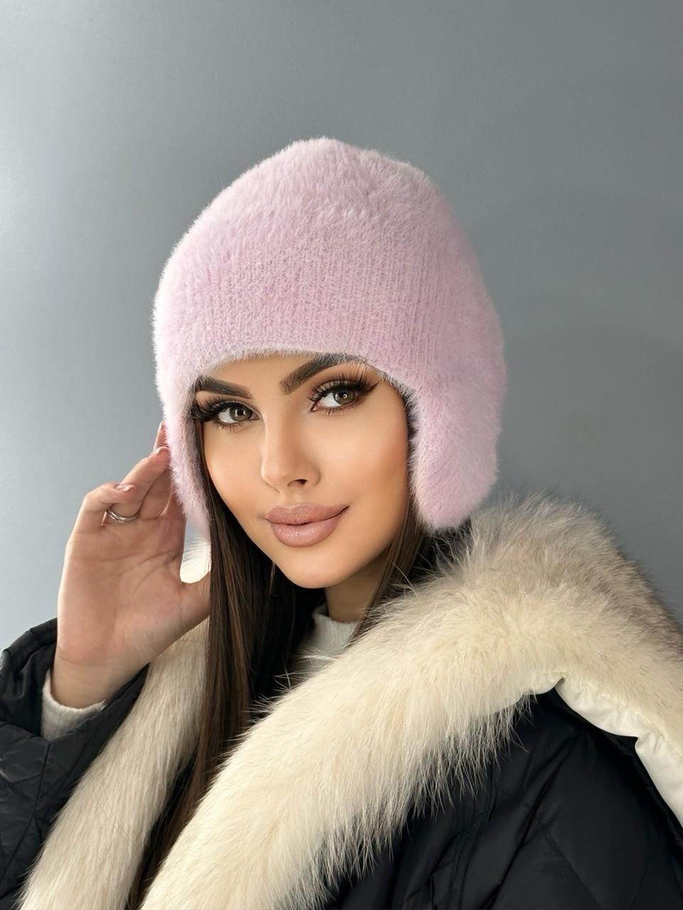 зимние женские шапки,шапка ушанка женская зимняя вязаная,шапка из альпаки зимняя,шапка ушанка зимняя пушистая prey from god,шапка ушанка зимняя вязаная
