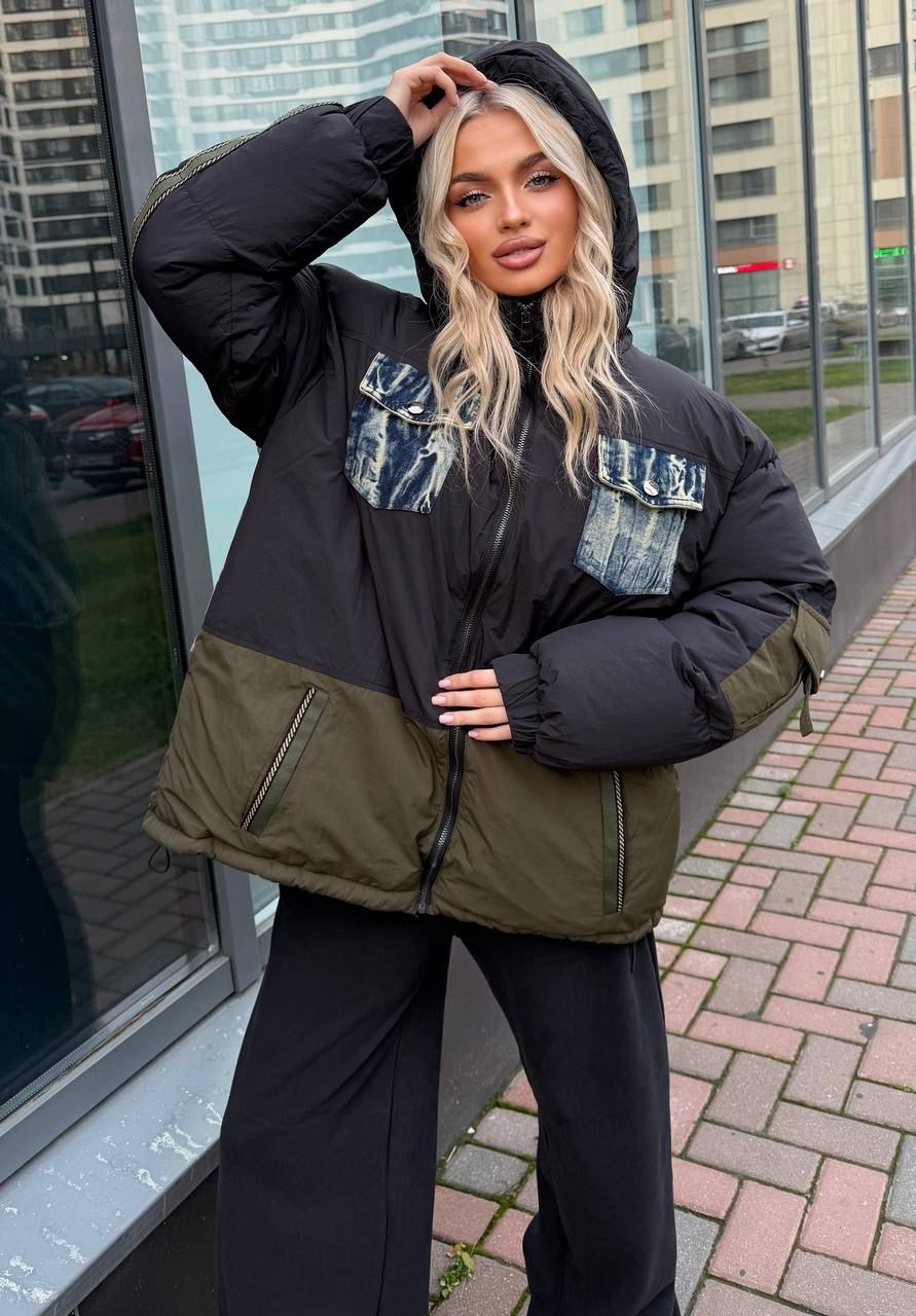 куртка оверсайз,стильная куртка,куртка,женская куртка,куртка оверсайз с капюшоном осенняя okxana utova brand