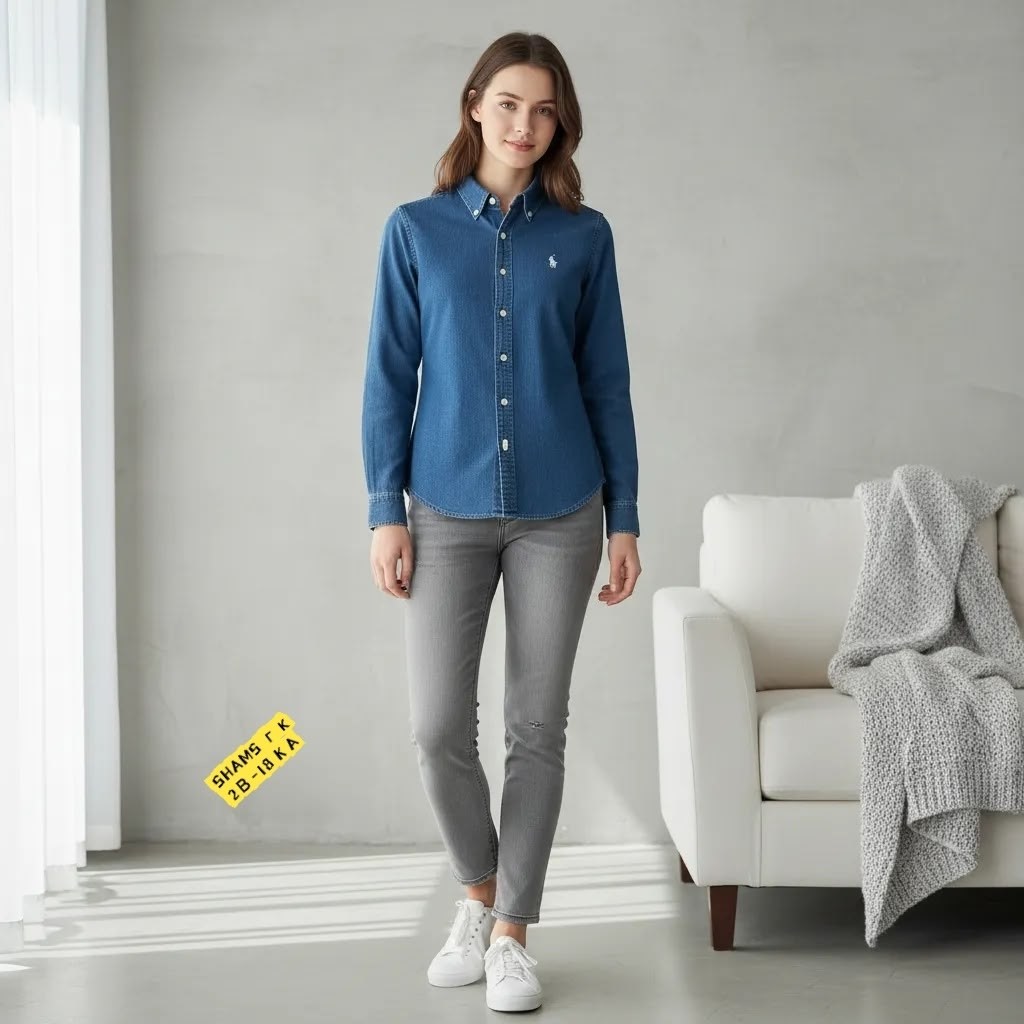 джинсовая рубашка polo ralph lauren,джинсовая рубашка ральф лорен,ральф лорен джинсовая рубашка женская,рубашка с длинным рукавом polo ralph lauren,рубашка polo ralph lauren