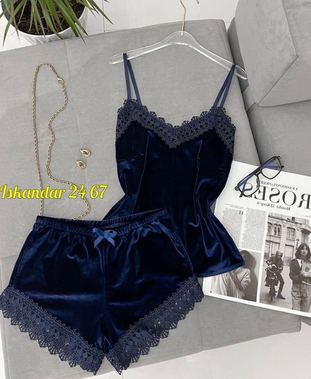 пижама женская бархатная комплект,пижамы женски,пижама с кружевом,пижама комплект,пижама виктория сикрет велюровая