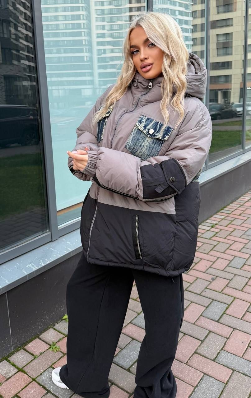 куртка оверсайз,стильная куртка,куртка,женская куртка,куртка оверсайз с капюшоном осенняя okxana utova brand