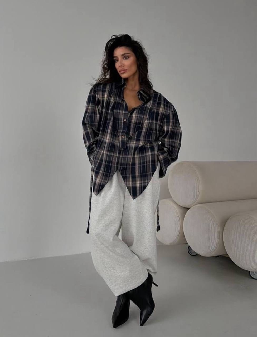 рубашка в клетку оверсайз на кнопках,рубашка в клетку женская,рубашка в клетку от miu miu,рубашка оверсайз в клетку,рубашка в клетку оверсайз на кнопках golubkova