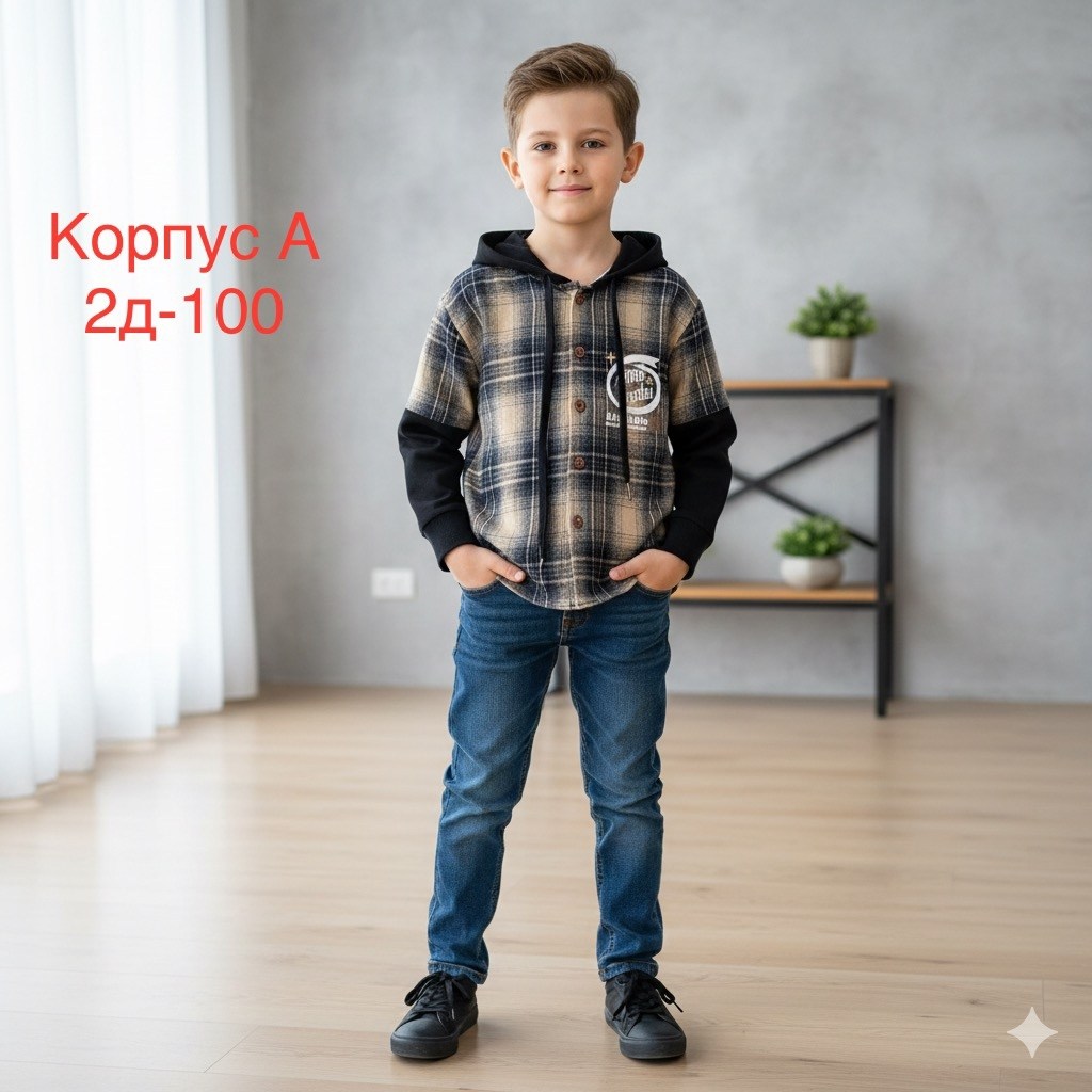 рубашка в клетку теплая оверсайз с капюшоном hid trendy,рубашка для мальчика,толстовка для мальчика,одежда для мальчиков,рубашка с капюшоном