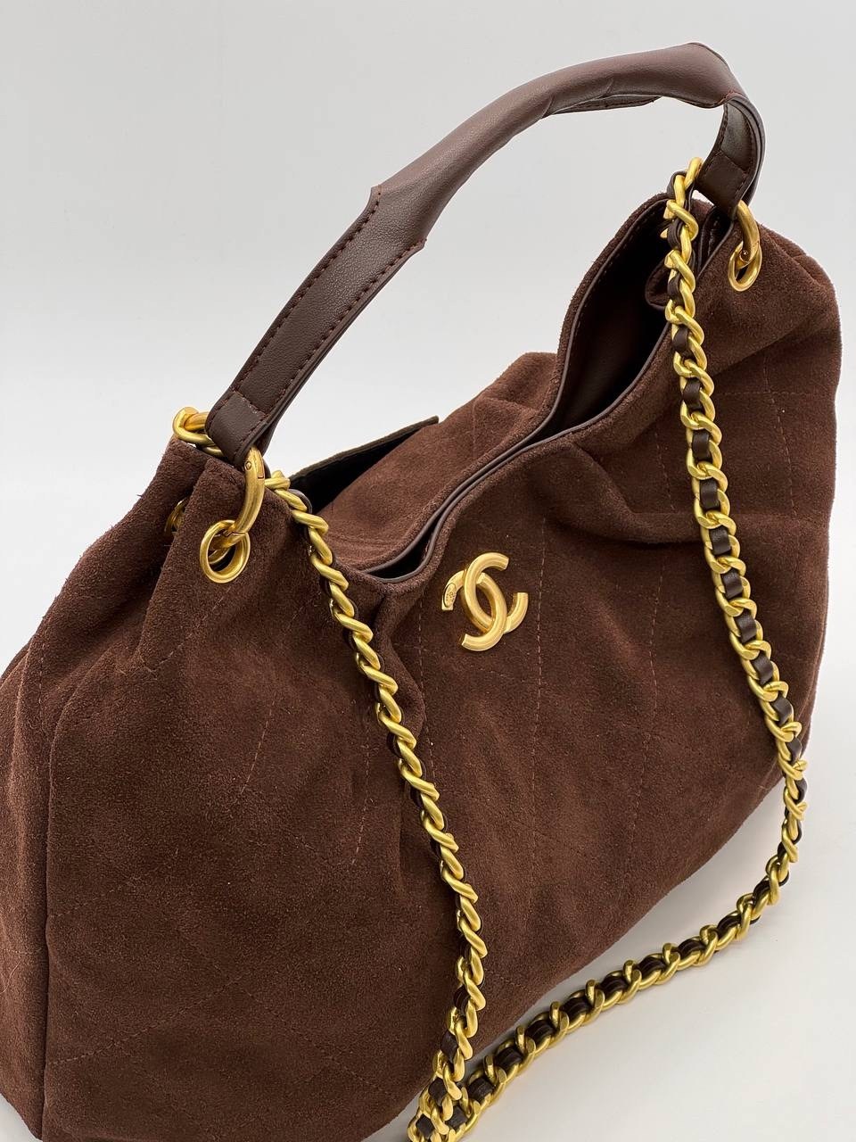 замшевая сумка chanel 25 medium бежевая,сумка женская chanel,chanel коричневая замшевая сумка тоут 25 для женщин,женская замшевая сумка chanel 35x32 см,сумка мешок женская замша chanel