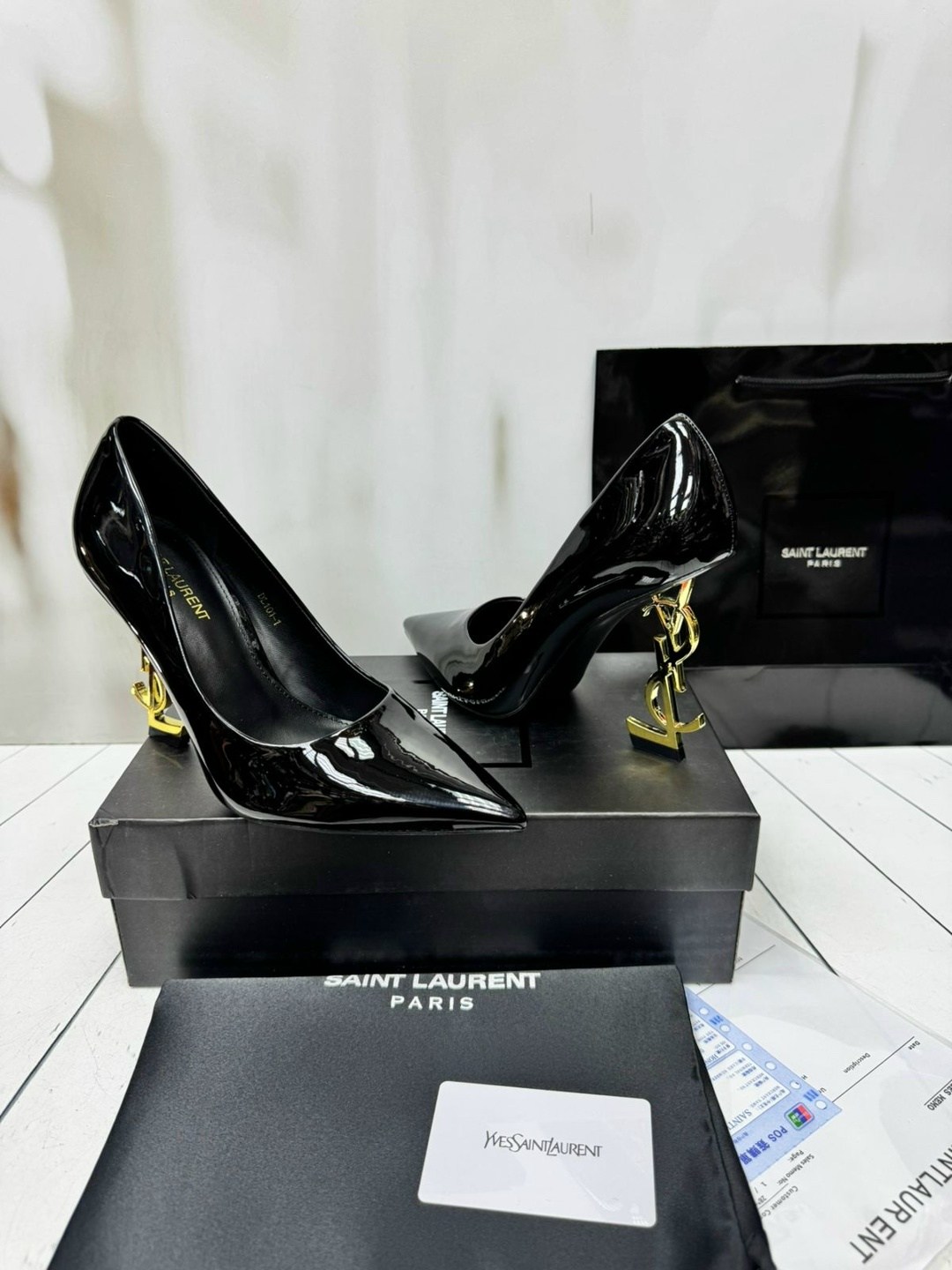 yves saint laurent туфли,туфли saint laurent,туфли-лодочки saint laurent opyum с каблуком кассандра,туфли-лодочки opyum 110 из лакированной кожи saint laurent черный,ив сен лоран туфли реплика