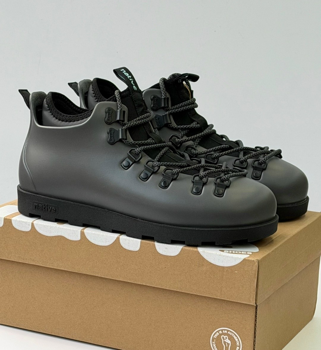 ,ботинки native fitzsimmons citylite,ботинки native,мужские ботинки native,ботинки native fitzsimmons jiffy black