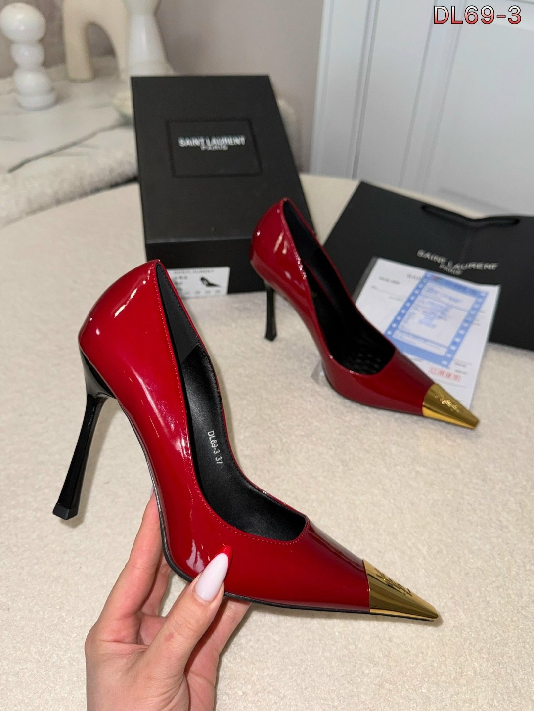 ,туфли saint laurent ysl арт лх63,туфли лакированные,туфли лодочки женские,туфли saint laurent