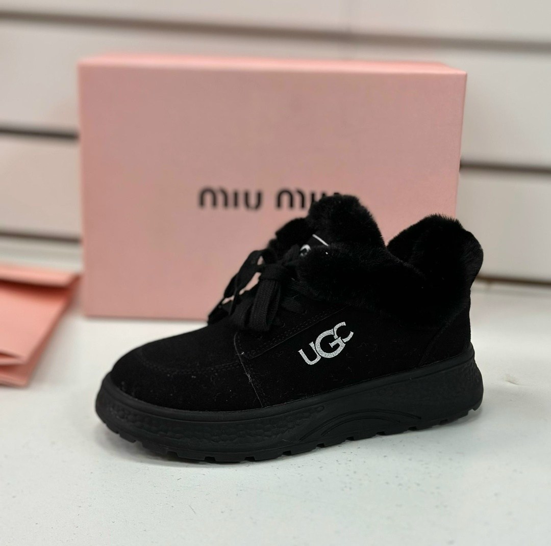 ботинки кроссовки зимние soffie,ботинки кроссовки зимние soffie цвет черный,кроссовки женские зимние меховые на шнурках черные угг ugg sofia alexs,кроссовки женские ugg зимние,