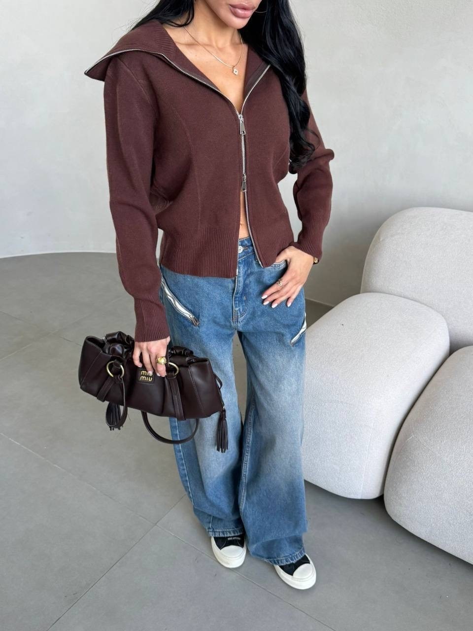 женская кофта,кардиган кофта,кофта на молнии,кофта на молнии полностью и стойка воротник,кардиган на молнии