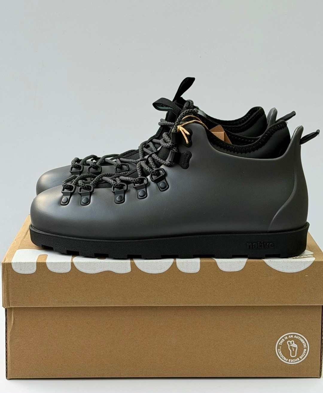 ,ботинки native fitzsimmons citylite,ботинки native,мужские ботинки native,ботинки native fitzsimmons jiffy black