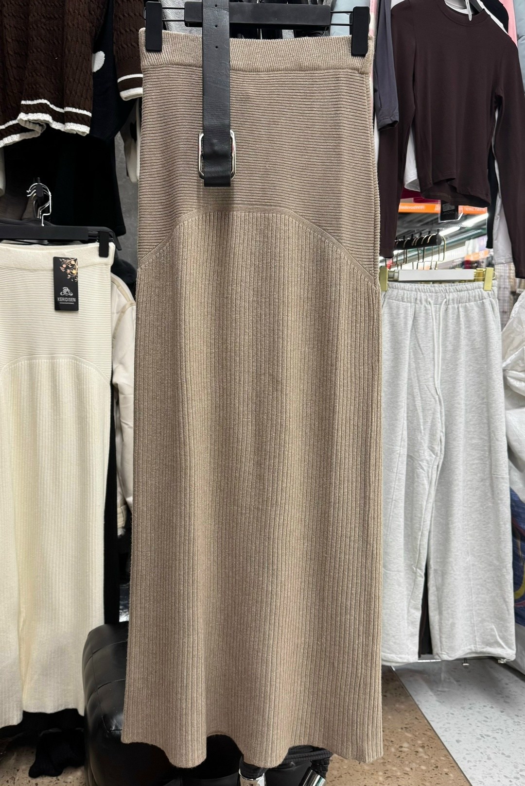 женская трикотажная юбка с завышенной талией,трикотажная юбка,юбка женская,кашемировая плиссированная длинная юбка средней длины для женщин,юбка средней длины