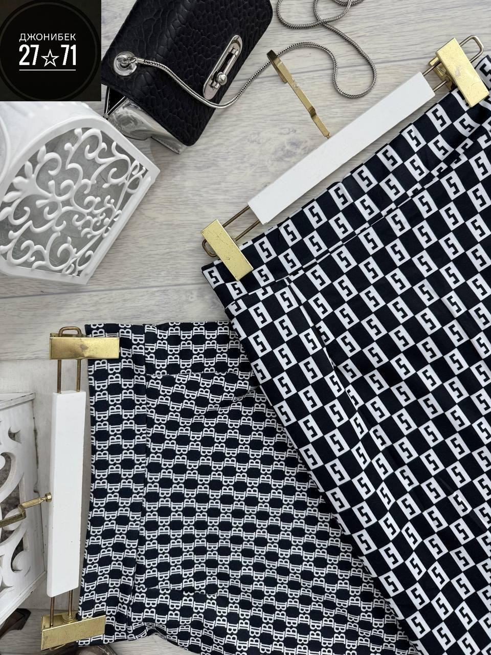 юбка с узором,ткань трикотаж,юбка модная,женская юбка