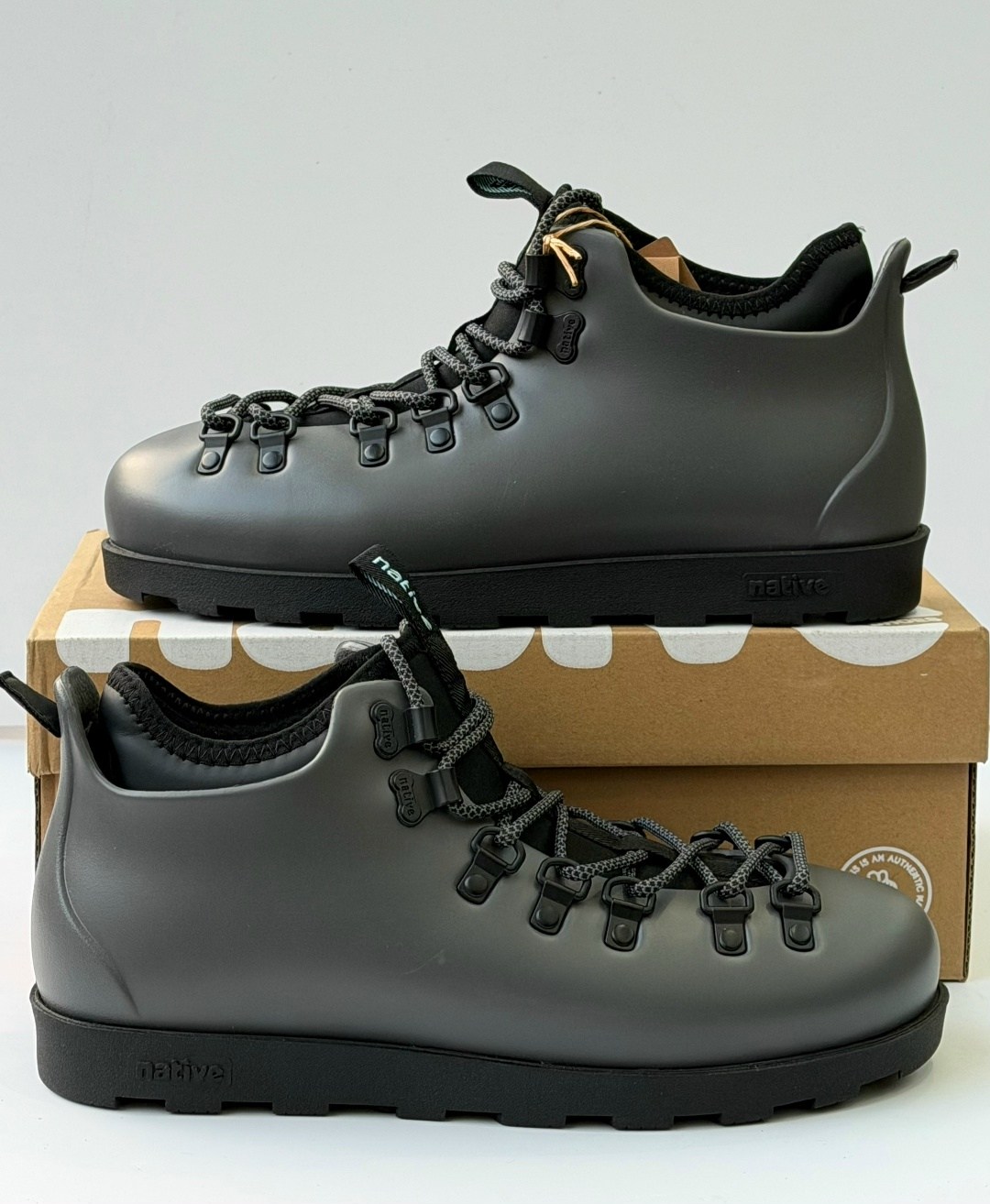 ,ботинки native fitzsimmons citylite,ботинки native,мужские ботинки native,ботинки native fitzsimmons jiffy black