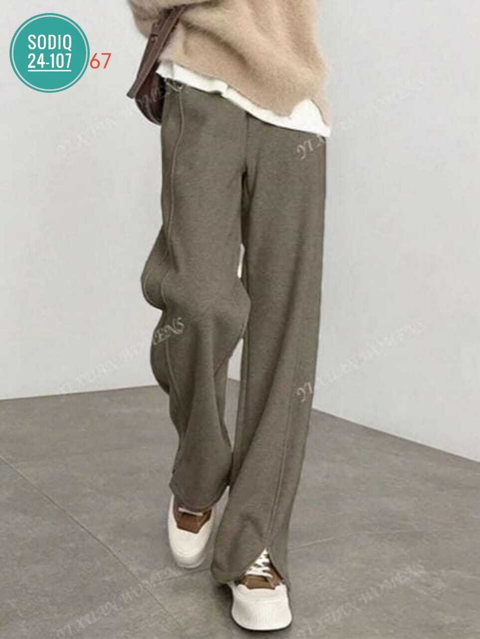 женские шерстяные брюки,зимние теплые брюки,брюки jielur женские шерстяные с разрезом,женские широкие брюки,кашемировые шерстяные широкие брюки