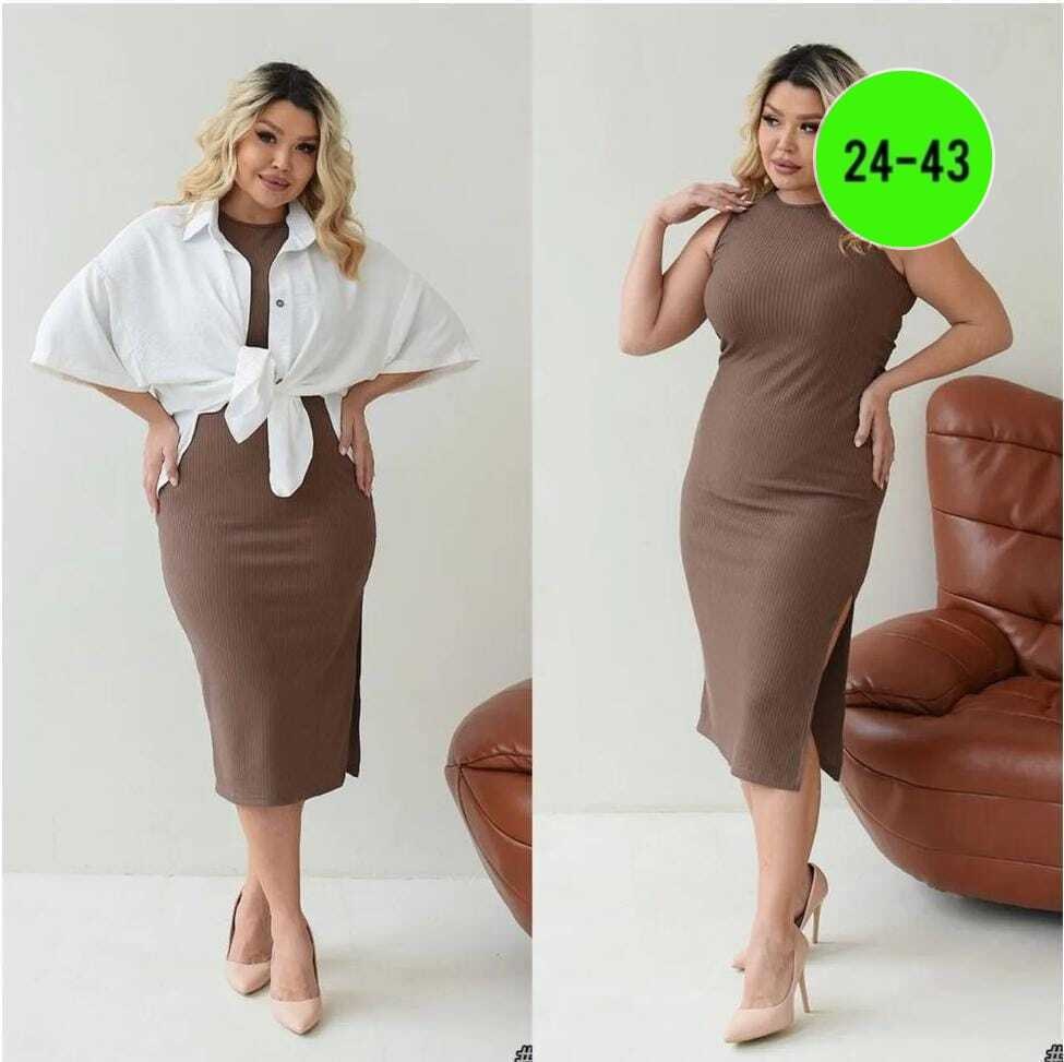 платье двойка больших размеров,костюм платье,стильное платье,женское платье,элегантное платье