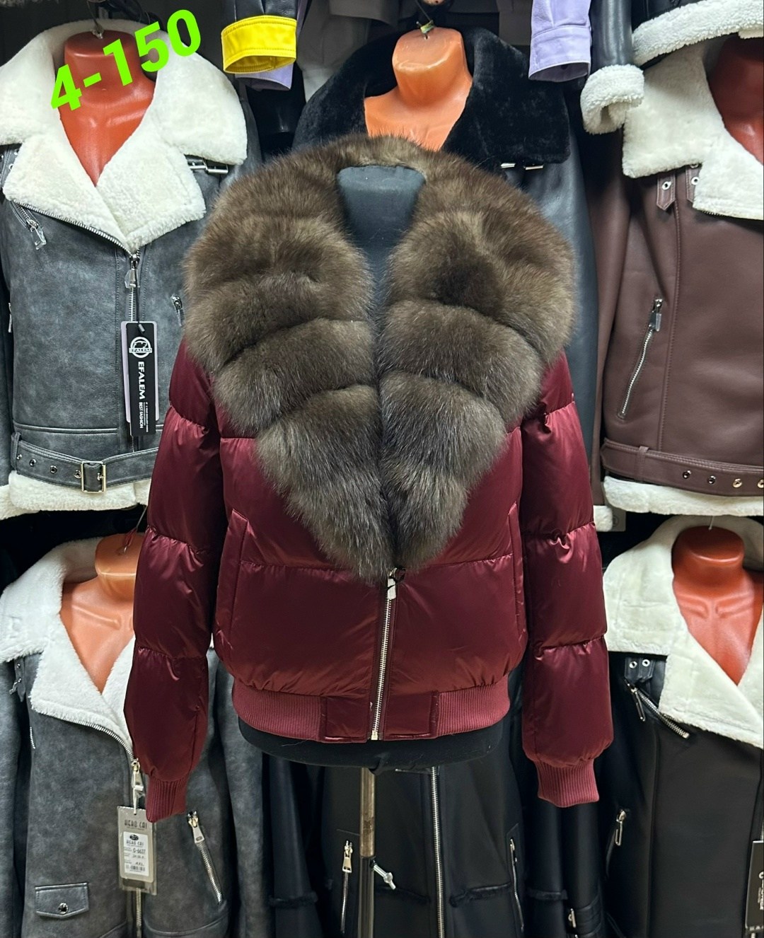 пуховик из натурального меха bshop dress 452168980,пуховик с натуральным мехом,пуховик женский с натуральным мехом,куртка-бомбер с натуральным мехом песца,пуховик женский