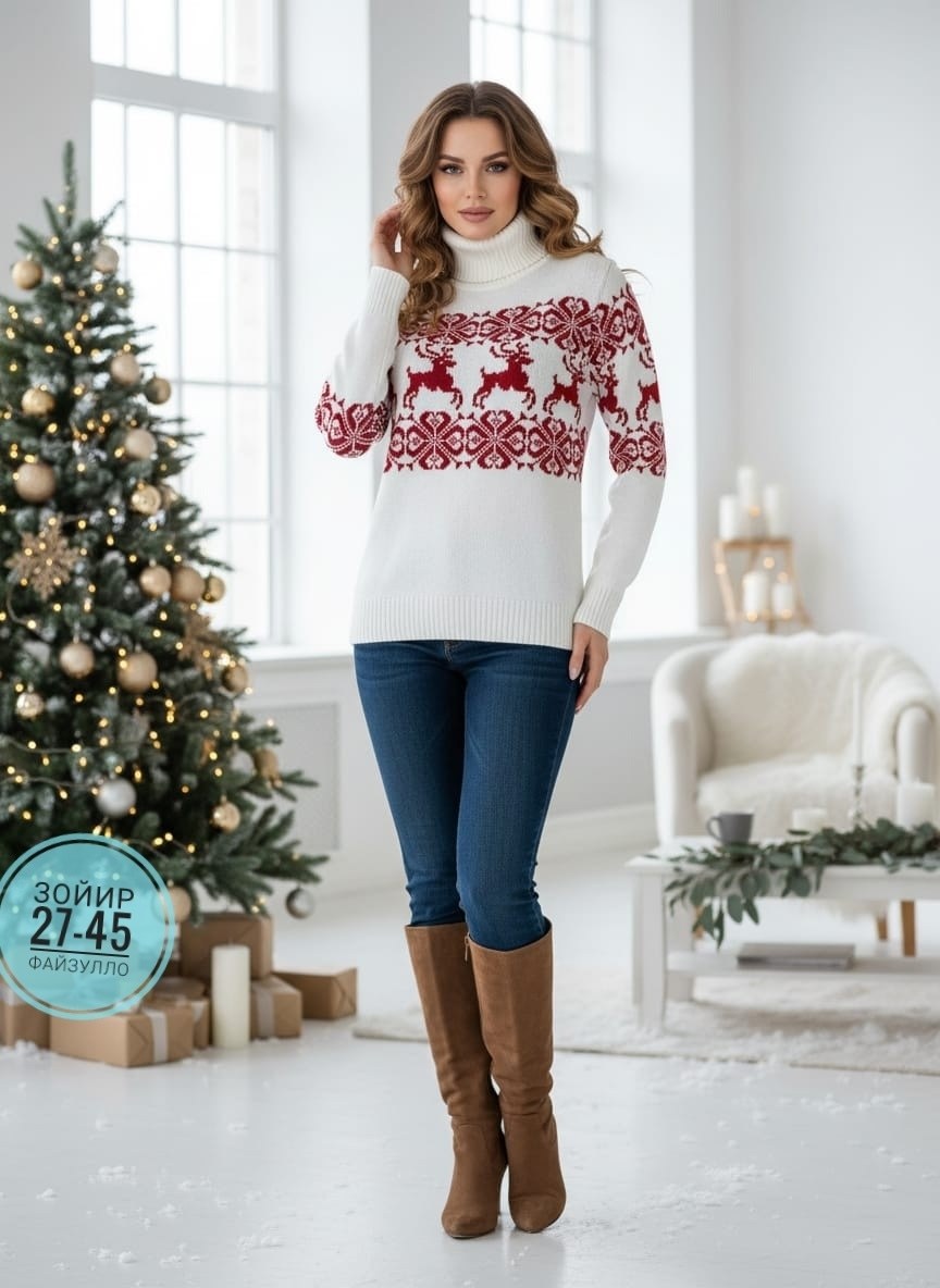 свитер с оленями "сибирь" размер 46 женский синий,свитер с оленями женский,свитер с оленями,свитер с оленями "сибирь" размер 50 женский синий,свитер зимние