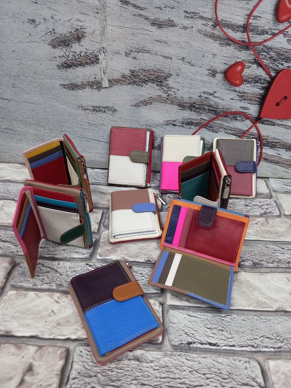 кошелек женский,маленький кожаный кошелек,женский кошелек из натуральной кожи,кошелек разноцветный кожаный,маленький кошелек