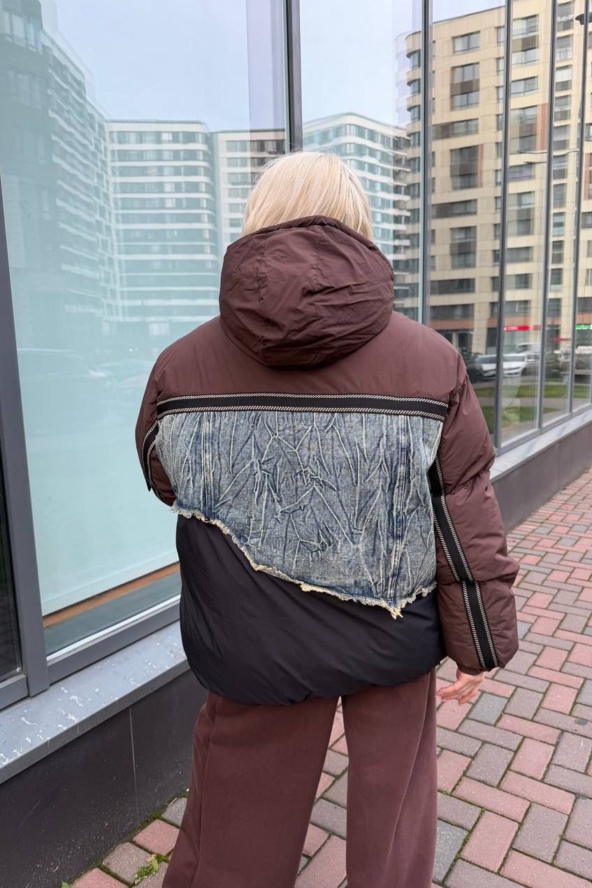 куртка оверсайз,стильная куртка,куртка,женская куртка,куртка оверсайз с капюшоном осенняя okxana utova brand