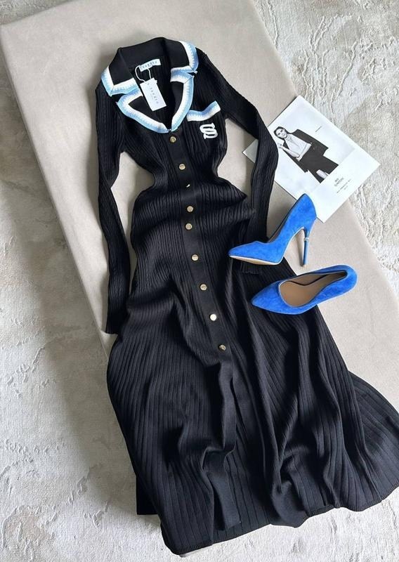 стильное платье,трикотажное платье,платье лапша,платье с воротником,платье женское