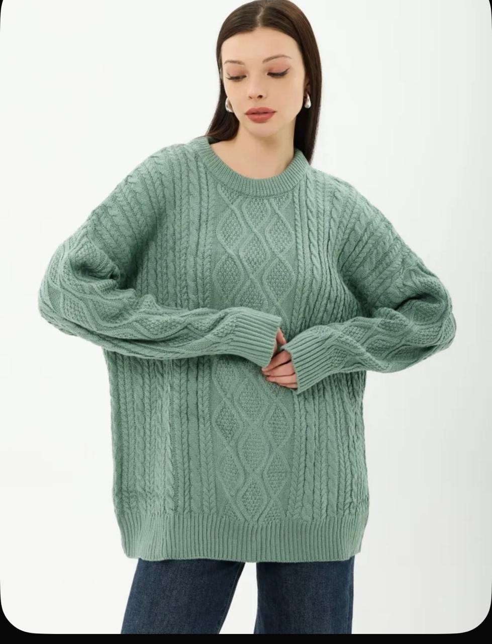 джемпер бежевый,джемпер,вязаные свитера женские,женский свитер,джемпер с косами