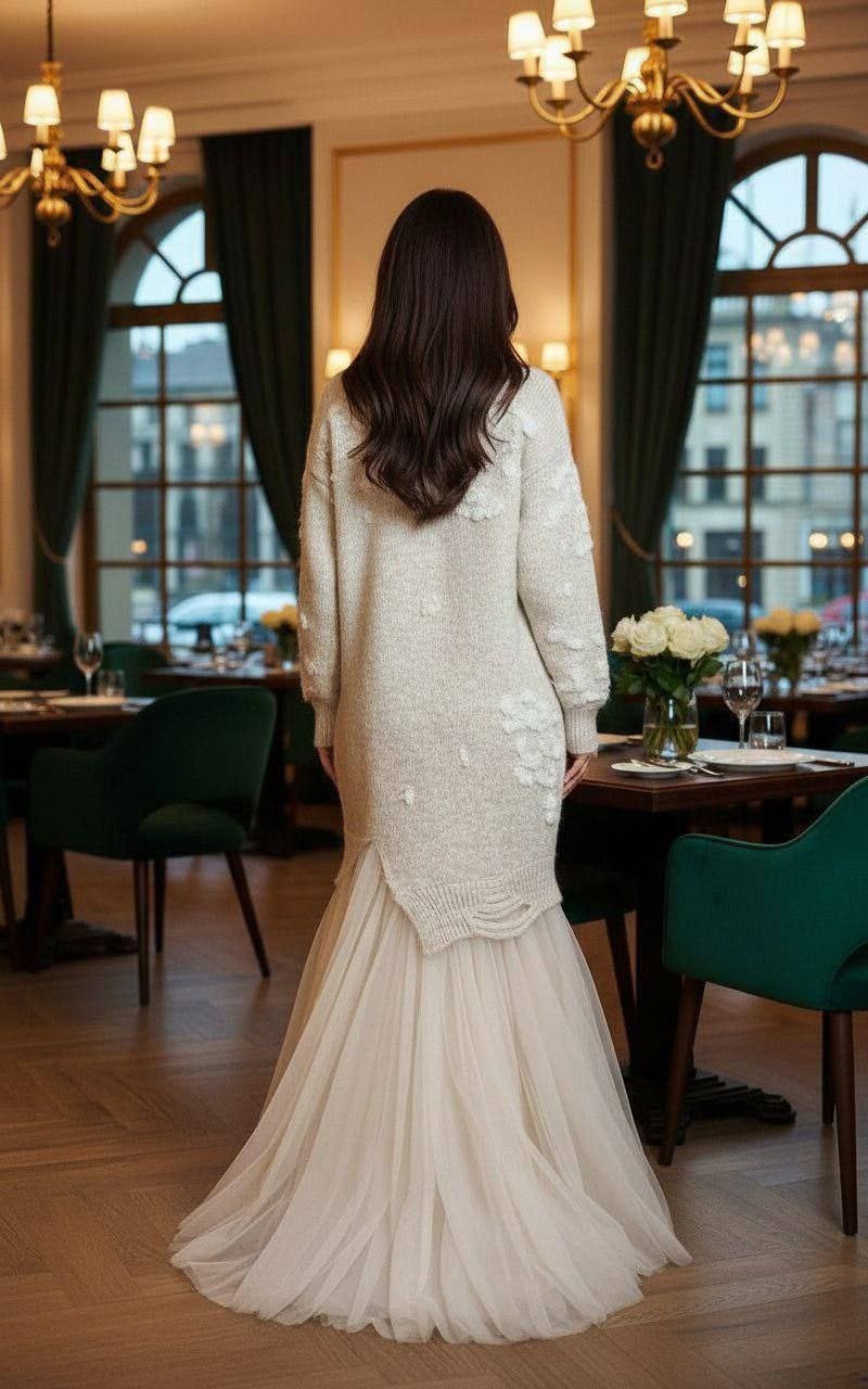 платье вязаное теплое,вязаное платье,платье с кружевами,платье модное,нарядные платья