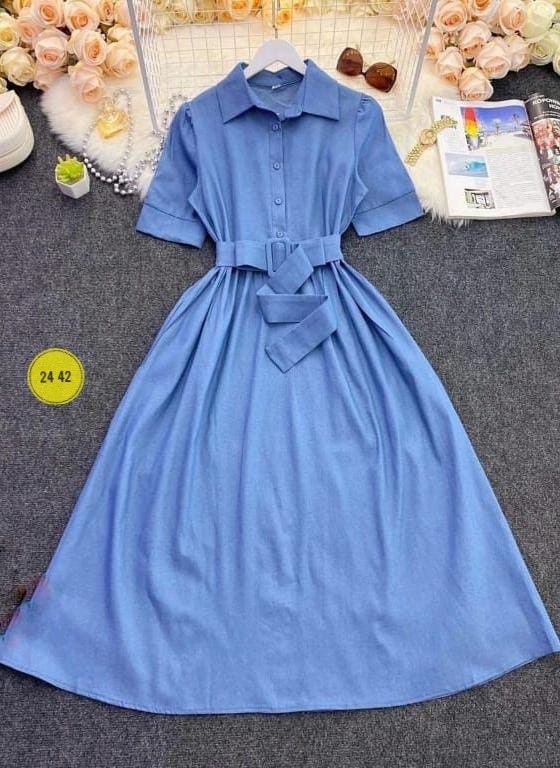 платье стиль,платье миди,платье,платье голубой,фасон платьев