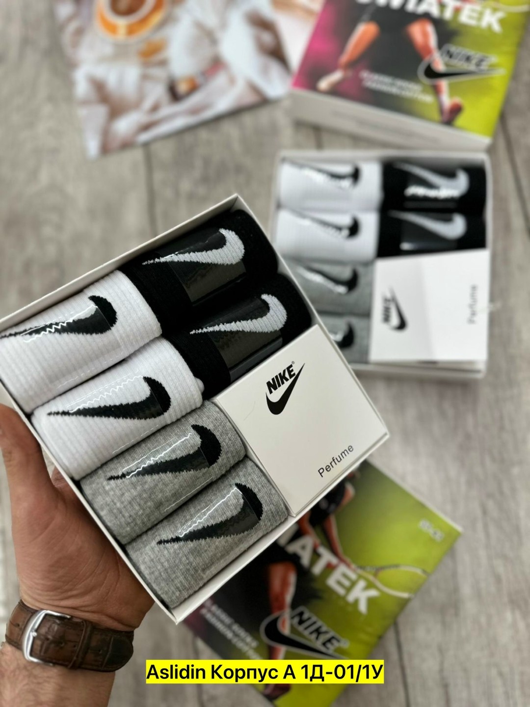 носки найк длинные набор 6 пар,носки nike разноцветные подарочный набор с духами,носки с парфюмом в коробке 6 шт nike,носки набор в коробке высокие nike,носки nike ароматизированные набор 6 пар ayseve