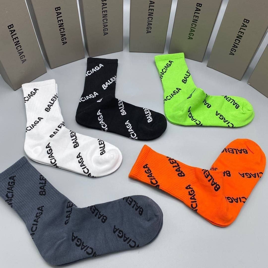 носки balenciaga,комплект носков balenciaga,balenciaga socks,баленсиага сокс,мужские черные носки balenciaga