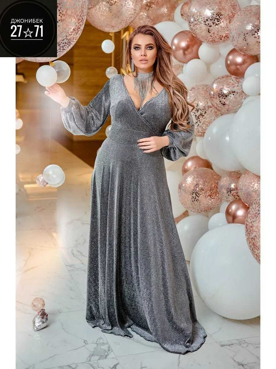 вечернее платье большие размеры,платье женски вечернее,вечерние платья из люрекса,вечернее платье большого размера mega-moda 180373175,платье с люрексом нарядное
