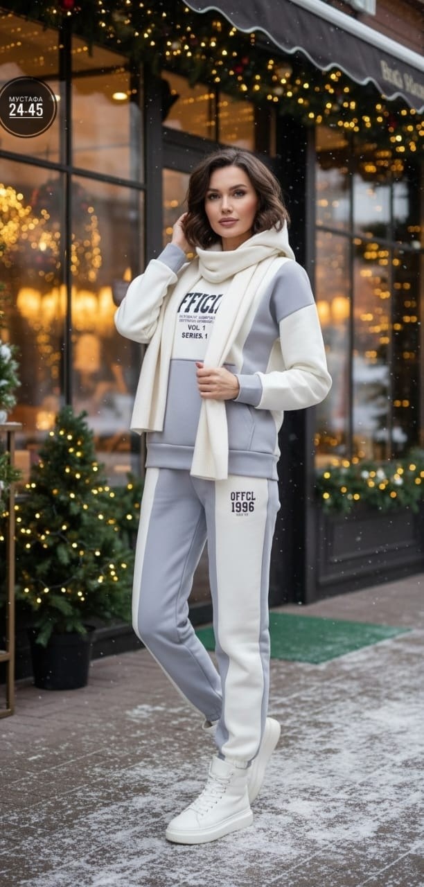 костюм спортивный,костюм спортивный женский,женский спортивный костюм на флисе,серо-белый теплый спортивный костюм на флисе,женский костюм на флисе