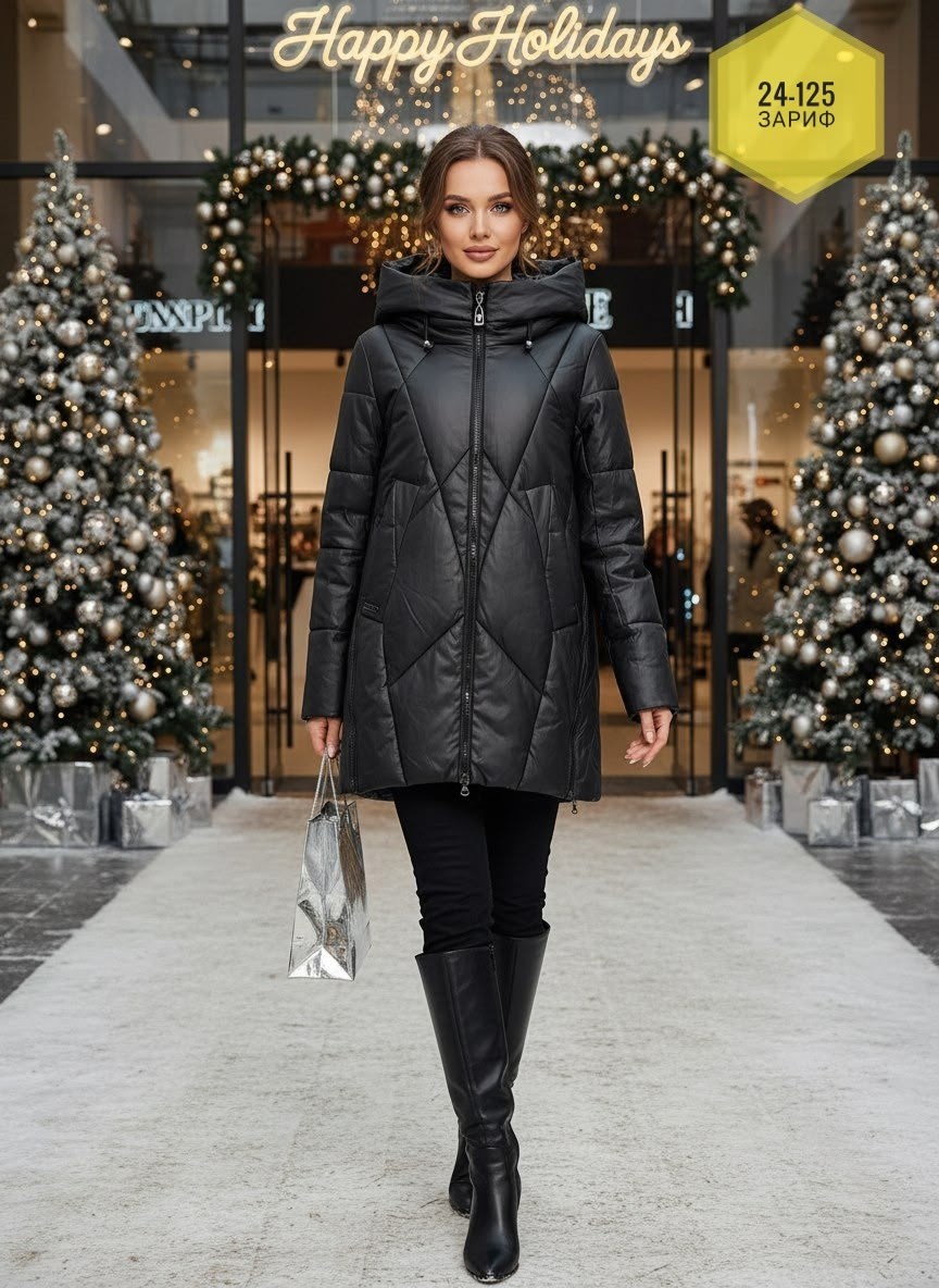 пуховик зимний с капюшоном короткий демисезон 2025 stefrimi,куртка экокожа зимняя,куртка covily женская зимняя,женская зимняя куртка,женская куртка зима