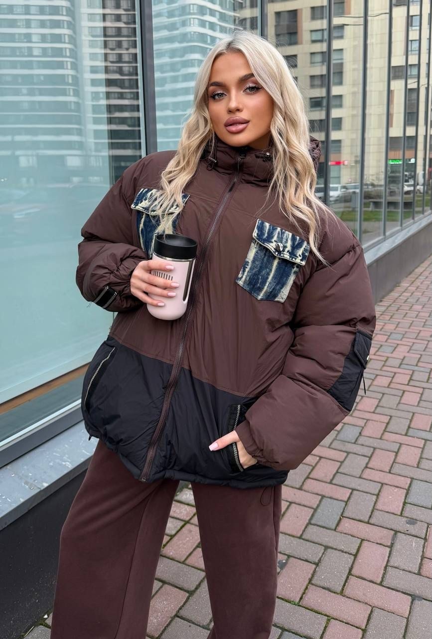 куртка оверсайз,стильная куртка,куртка,женская куртка,куртка оверсайз с капюшоном осенняя okxana utova brand