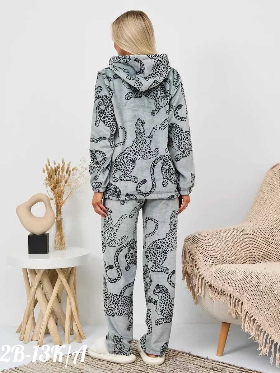 теплая пижама женская,пижама домашний костюм,пижама со штанами теплая домашняя,пижама со штанами теплая домашняя с капюшоном,зимняя пижама