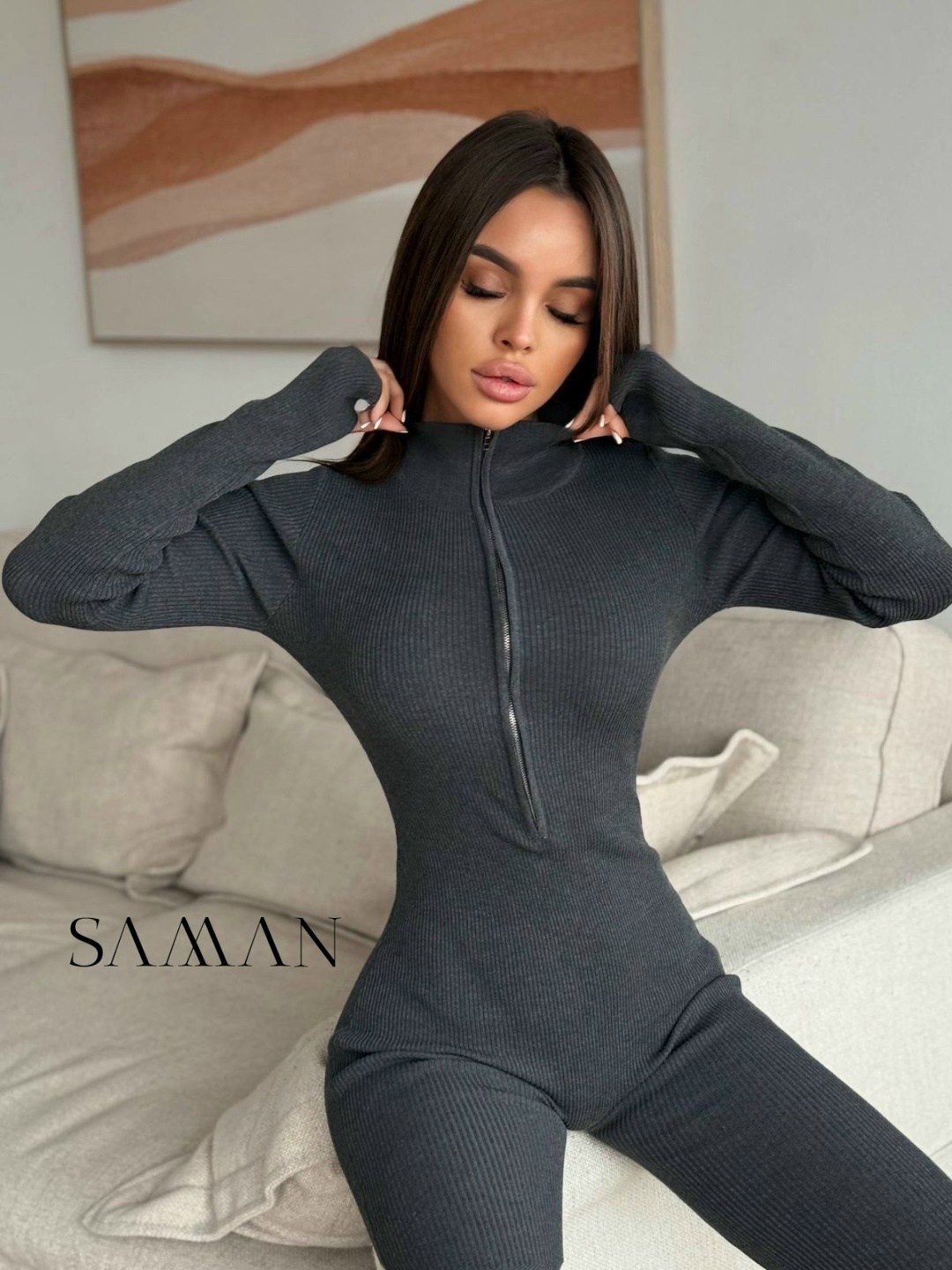 комбинезон с длинным рукавом,комбинезон,комбинезон спортивный,трикотажный комбинезон,комбинезон женский