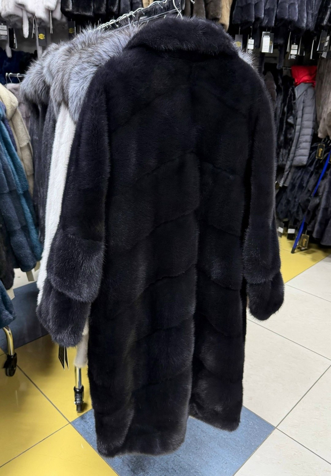 шуба норковая,норковая шуба с английским воротником,шуба из норки,шубка из меха импортной норки с английским воротником цвет графит,шуба норка