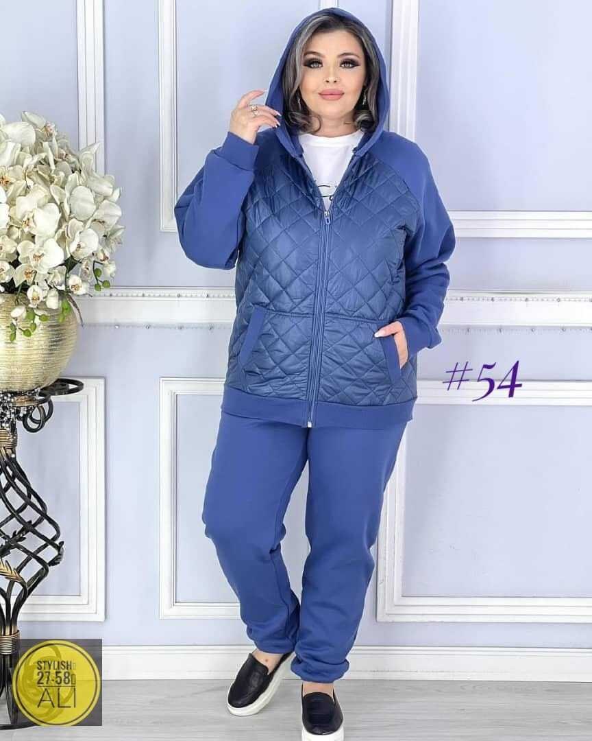 костюм спортивный тройка с длинным стеганым пальто cubi shop,костюм женский,костюм женский на флисе,костюм женский тройка,костюм спортивный женский