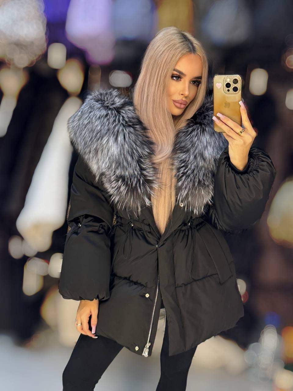 пуховик с чернобуркой,куртка - пуховик с мехом чернобурки city furs,пуховик с натуральным мехом,пуховик с мехом,пуховик женский с натуральным мехом