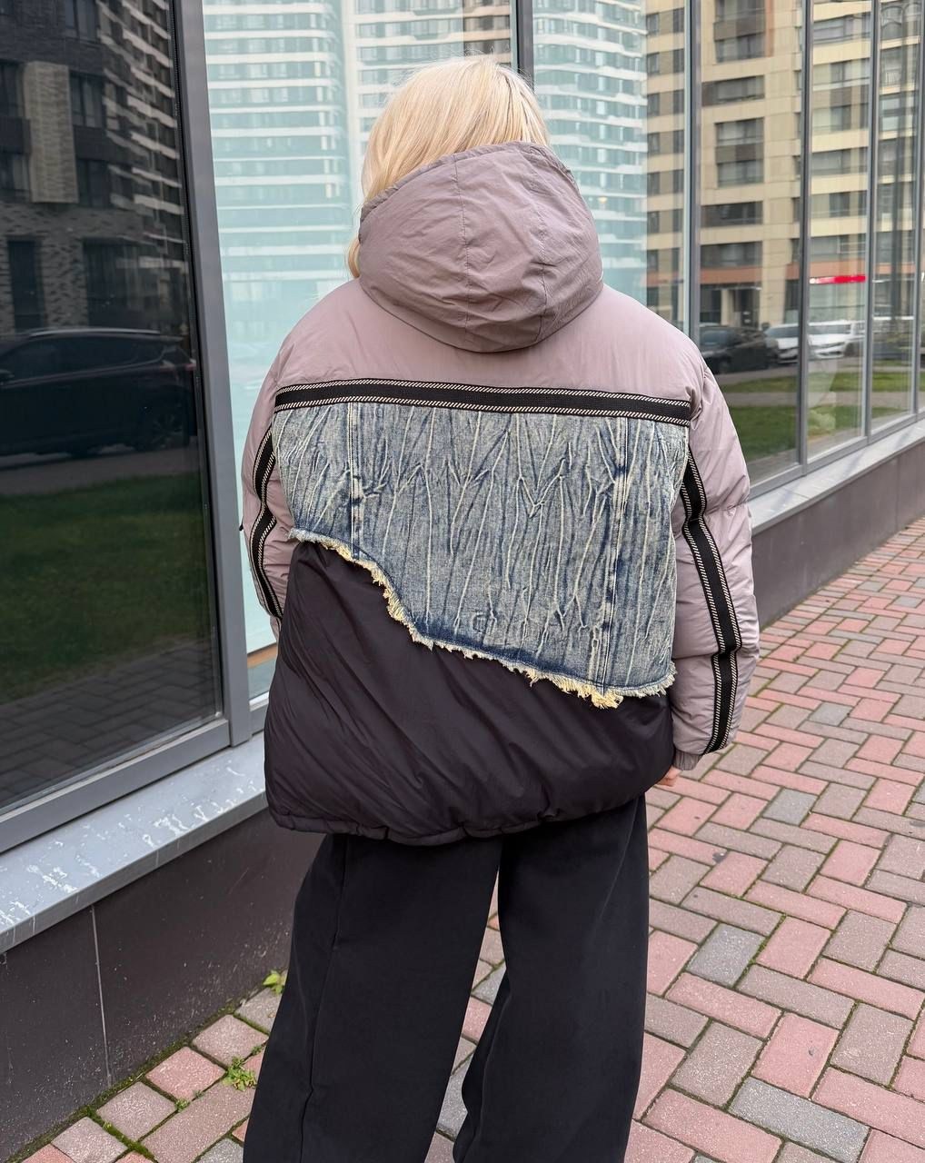 куртка оверсайз,стильная куртка,куртка,женская куртка,куртка оверсайз с капюшоном осенняя okxana utova brand