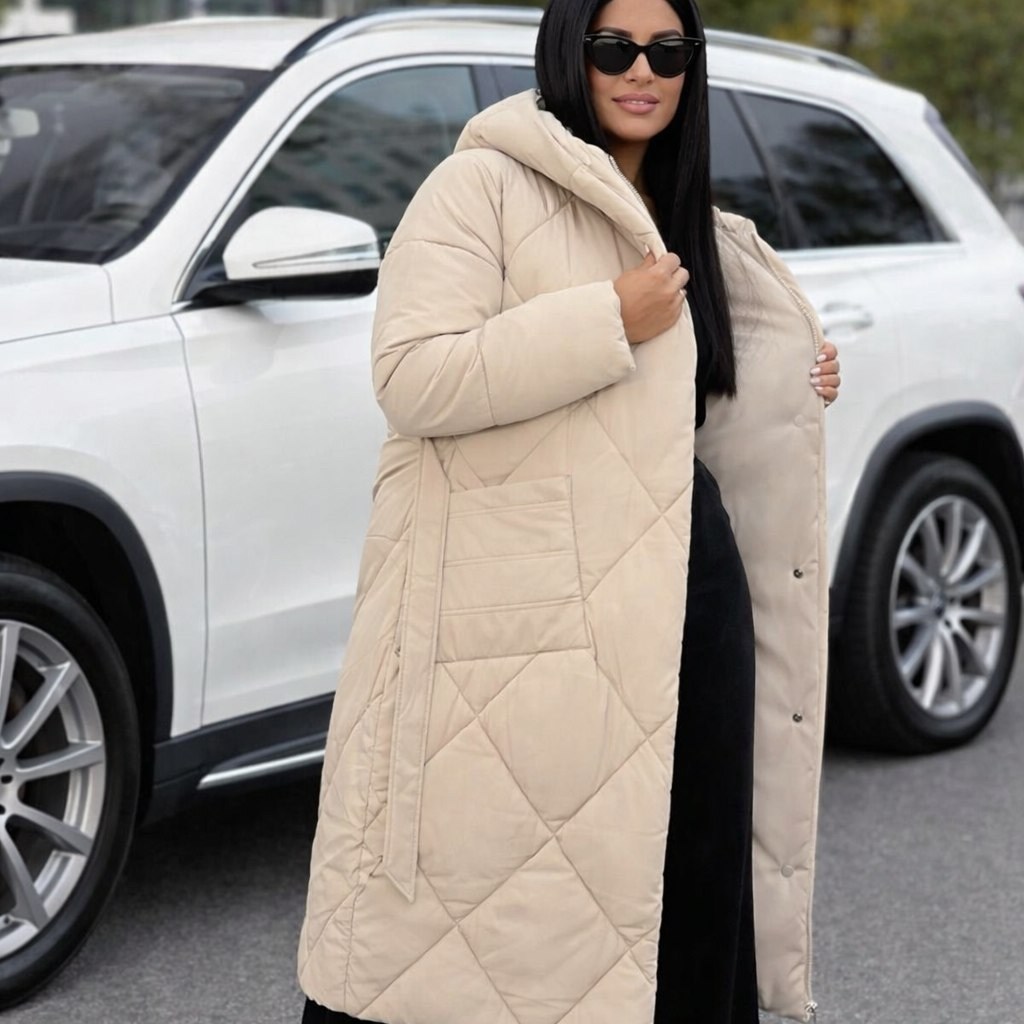 удлиненная куртка,пуховик бежевый,куртка пальто демисезонное shop-нам97-bn99 цвет бежевый,пальто осеннее стеганое,пальто пуховик