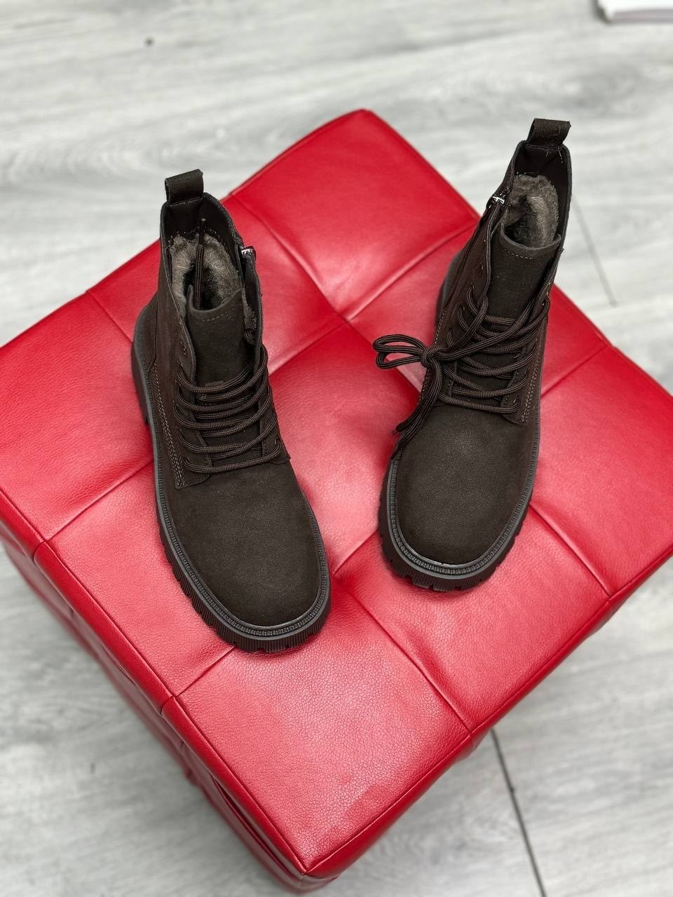 ,ботинки демисезонные натуральная замша на шнуровке reversal,ботинки,женские ботинки,женская