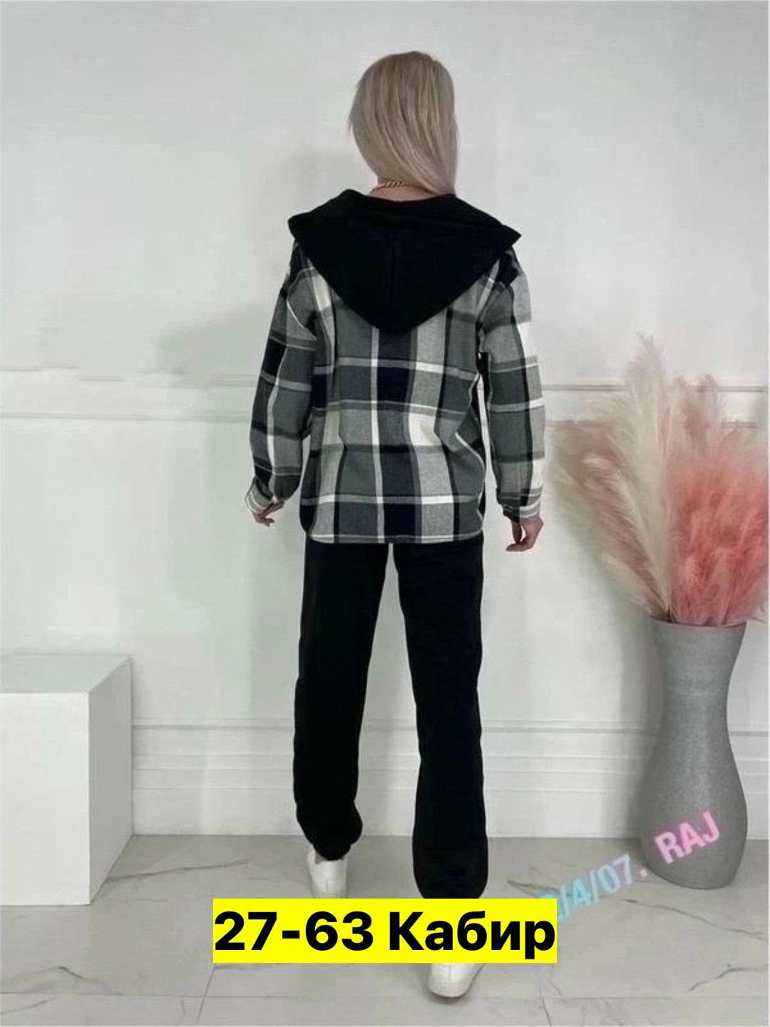 cпортивный костюм теплый женский,женский костюм на флисе,теплый костюм штаны на флисе и рубашка в клетку кашемировая с капюшоном,брючный костюм,женский костюм