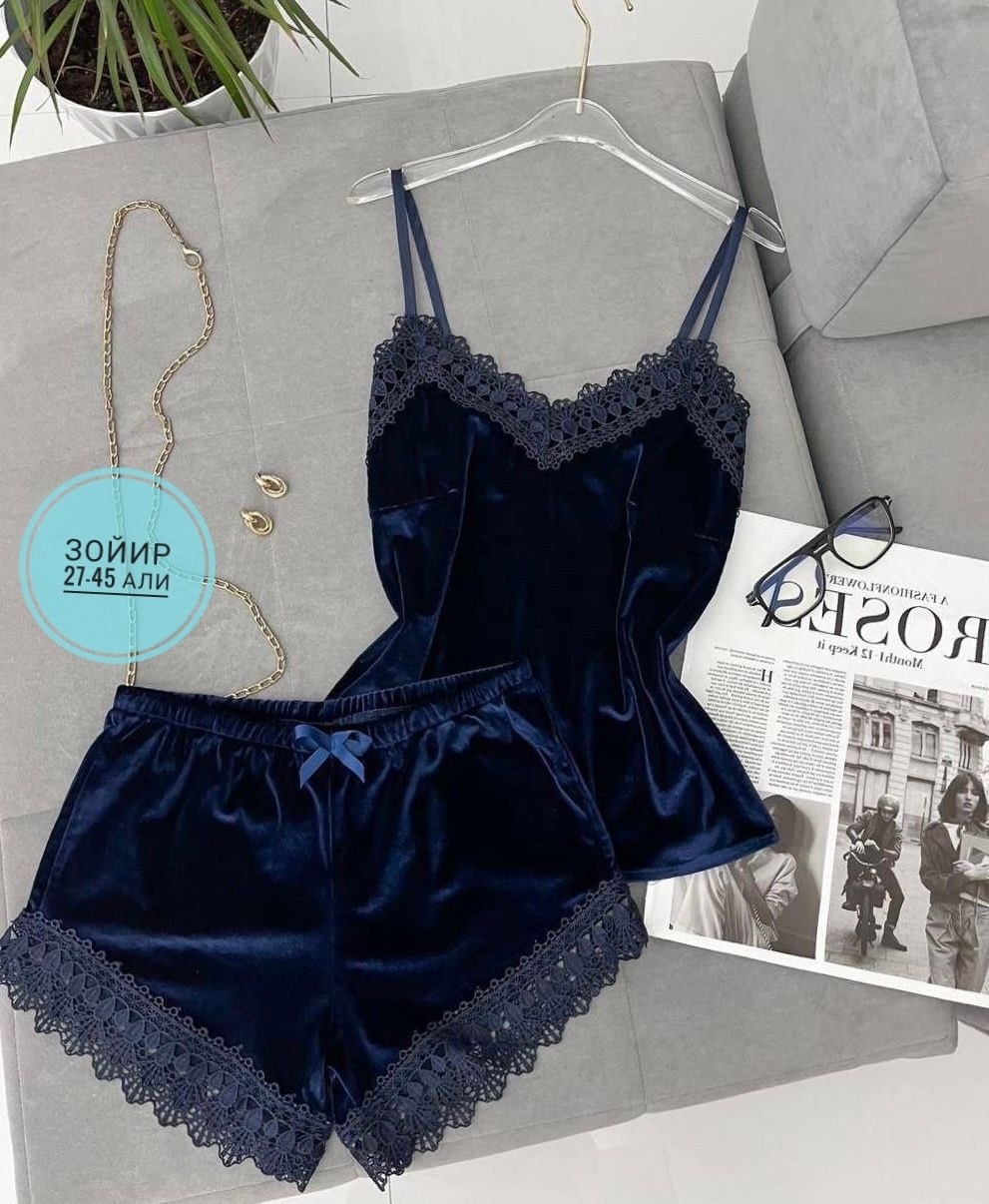 пижама с кружевом,пижамы женски,женская пижама,пижама виктория сикрет велюровая,бархатная пижама с кружевом