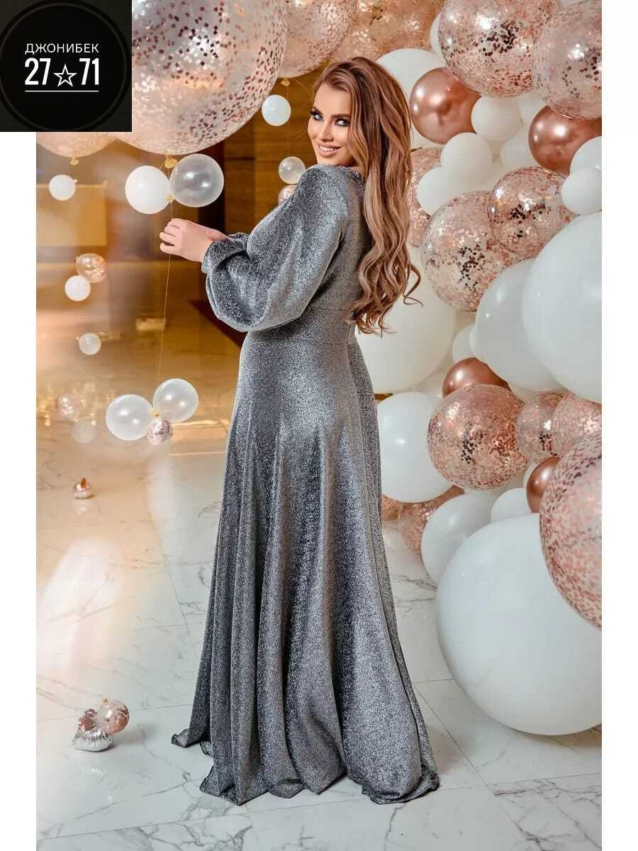 вечернее платье большие размеры,платье женски вечернее,вечерние платья из люрекса,вечернее платье большого размера mega-moda 180373175,платье с люрексом нарядное